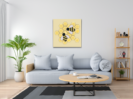 Paint by number - Bier på en bikage