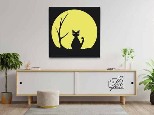 Paint by number - Sort Kat 2