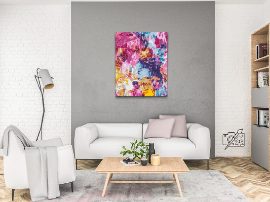 Paint by number - Abstrakte farver