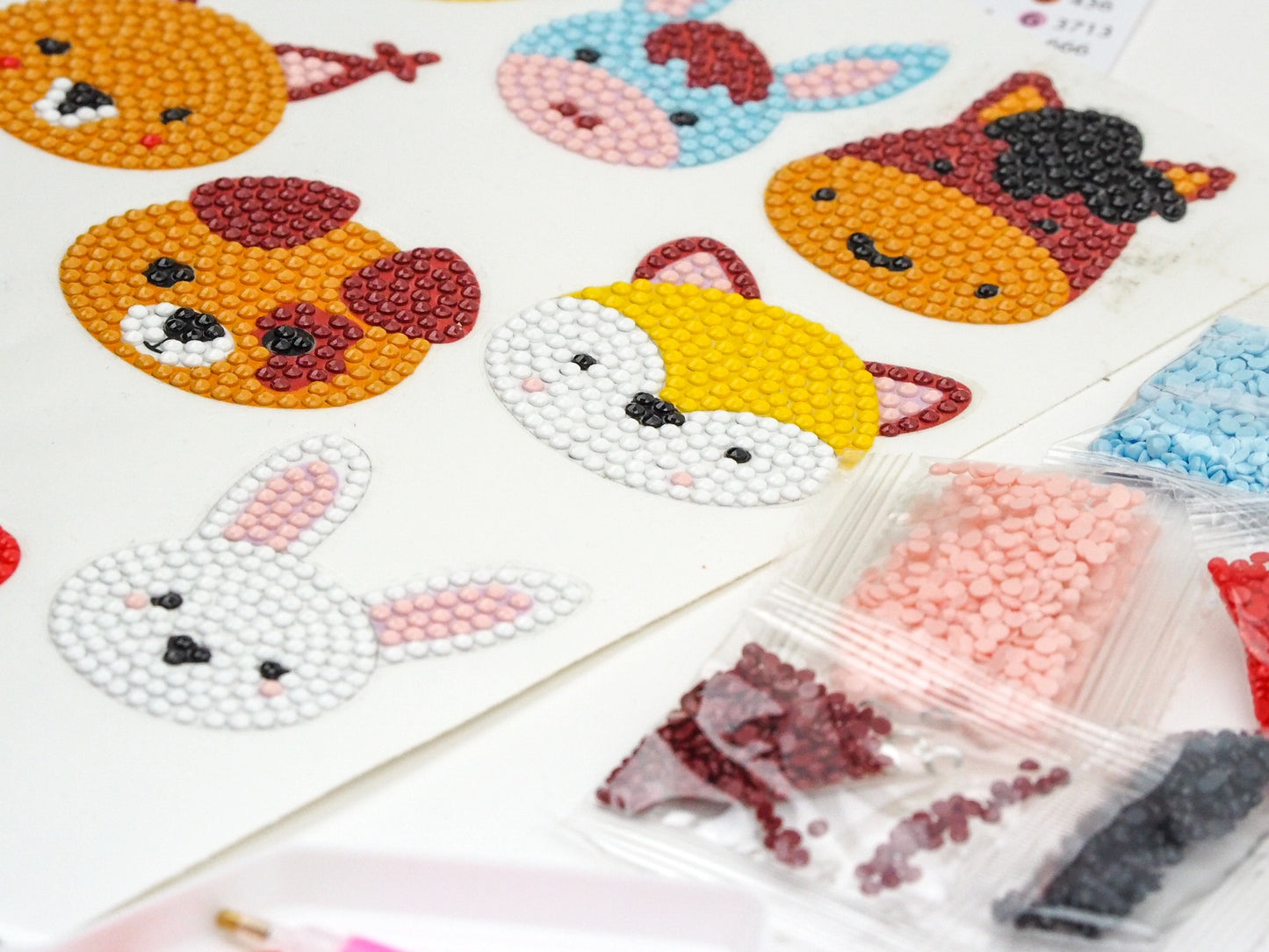 Diamond Painting Sticker - Dyrehoveder 1