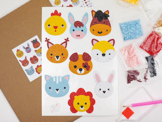 Diamond Painting Sticker - Diamond painting sticker - Dyrehoveder 1