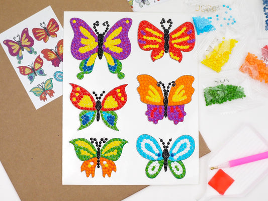 Diamond Painting Sticker - Diamond painting sticker - Sommerfugle 1