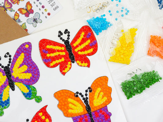 Diamond Painting Sticker - Sommerfugle 1