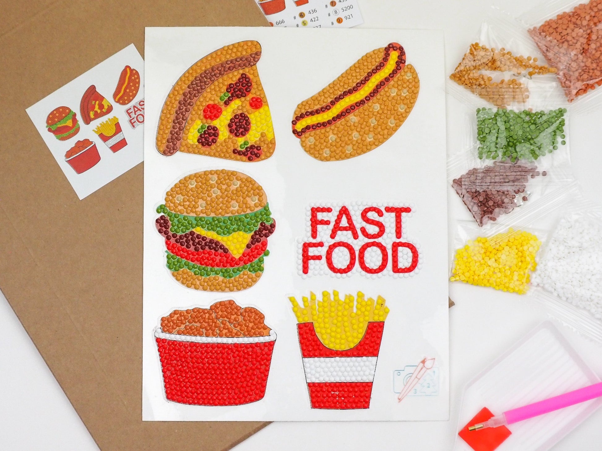 Diamond Painting Sticker - Diamond painting sticker - Bon Appétit