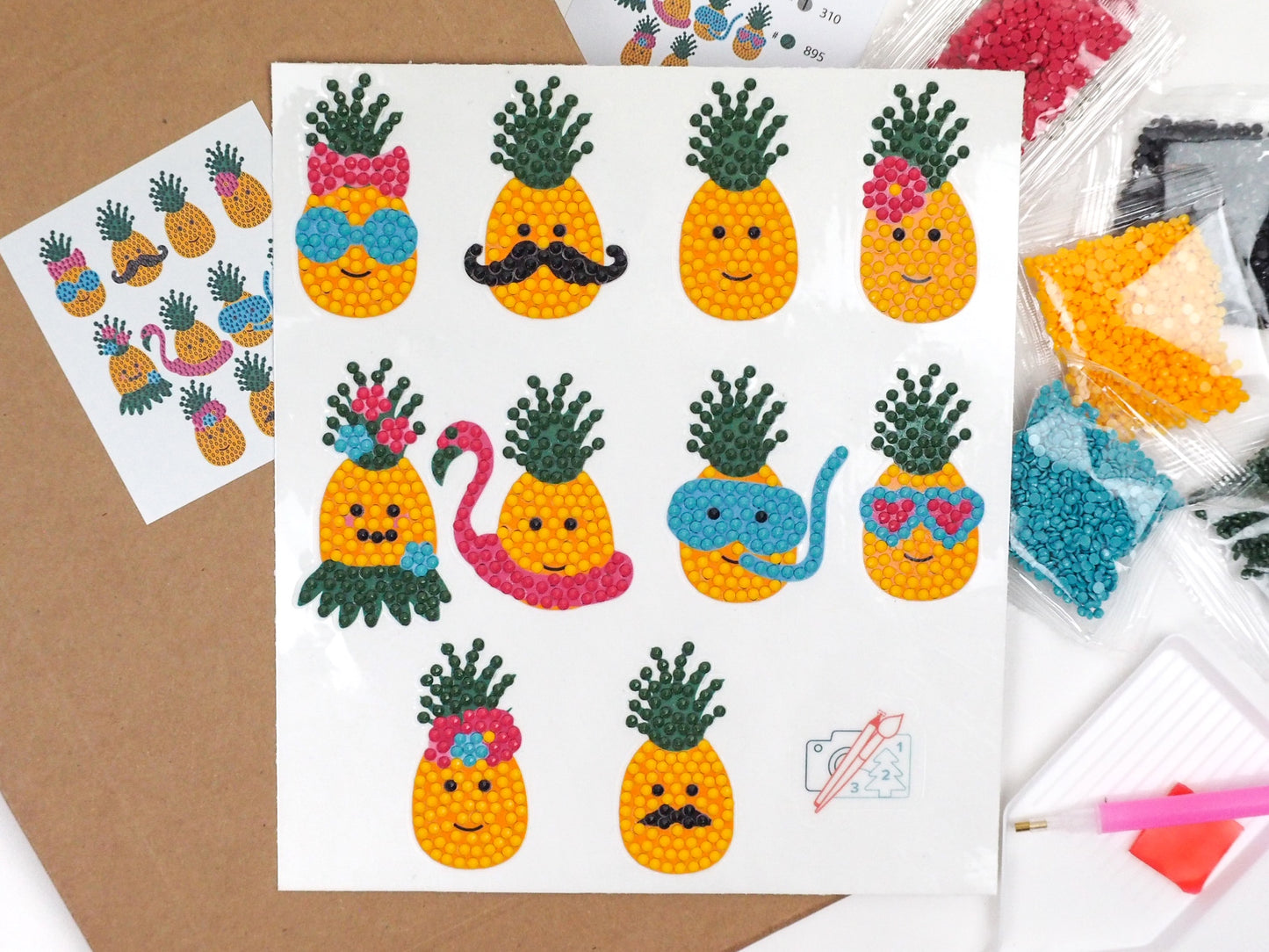 Diamond Painting Sticker - Diamond painting sticker - Ananas