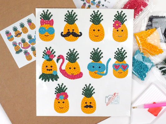 Diamond Painting Sticker - Diamond painting sticker - Ananas