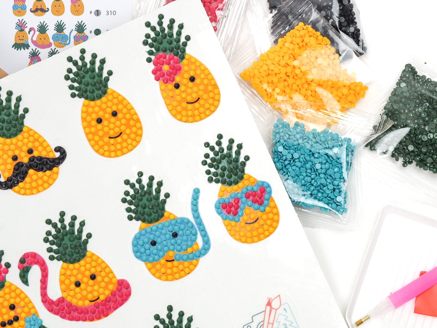 Diamond Painting Sticker - Ananas