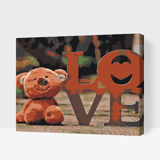 Paint by number - Teddy Bear
