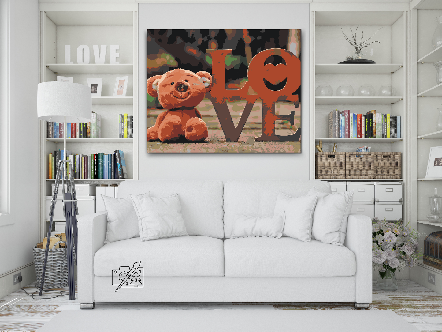 Paint by number - Teddy Bear