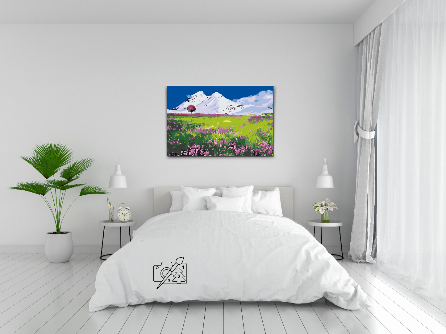 Paint by number - Eng midt i bjergene