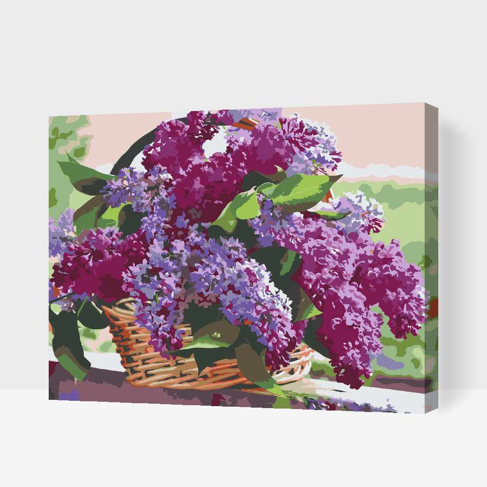 Paint by number - Syrener i en kurv