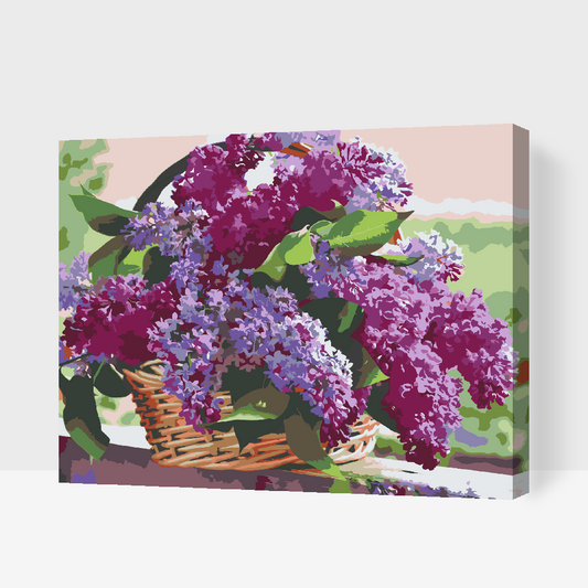 Paint by number - Syrener i en kurv