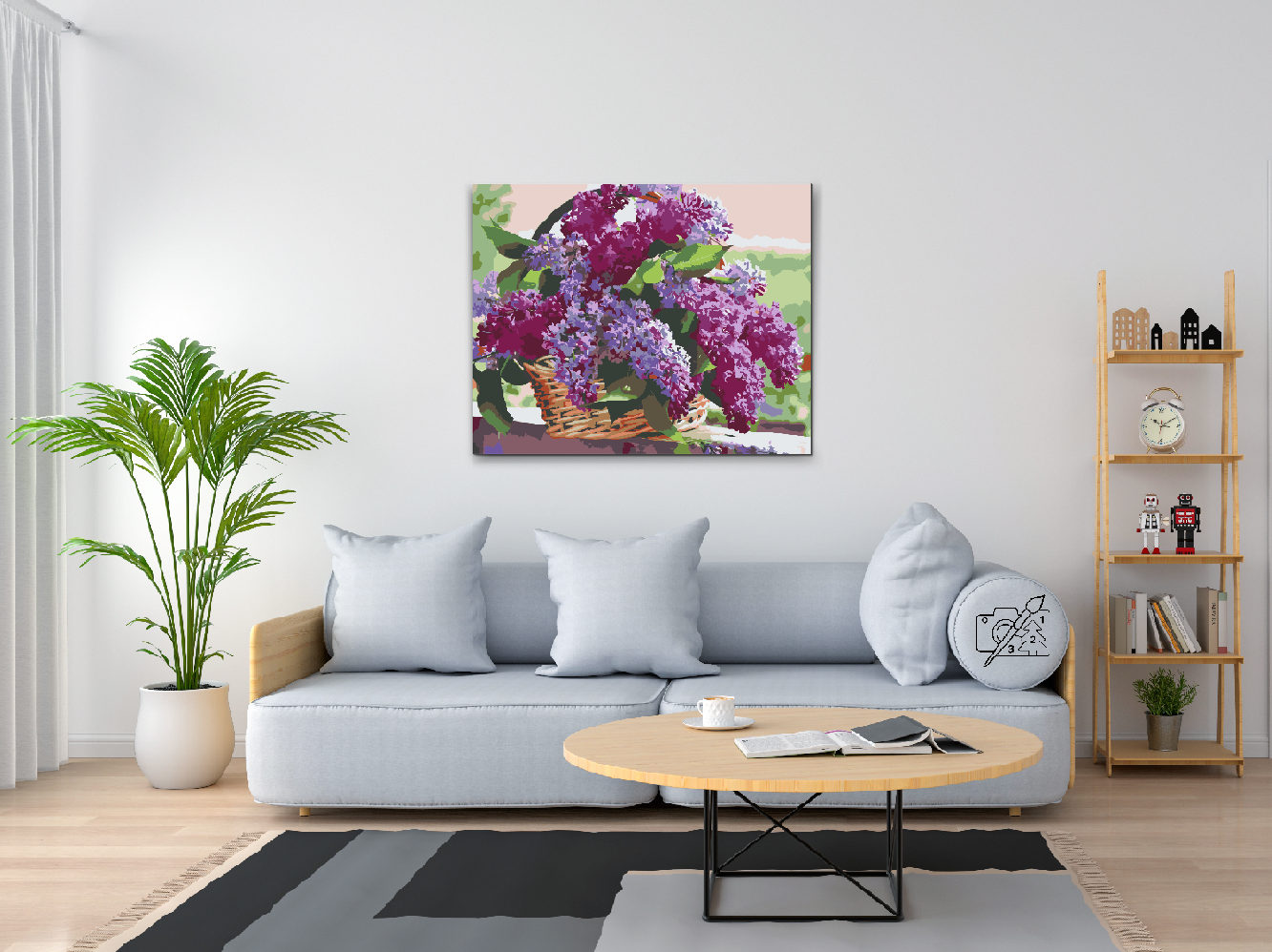 Paint by number - Syrener i en kurv