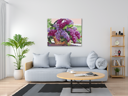 Paint by number - Syrener i en kurv