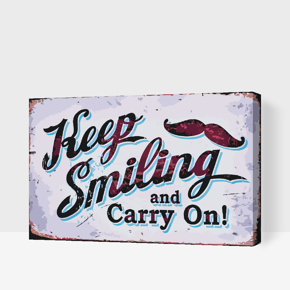 Paint by number - Bliv ved med at smile