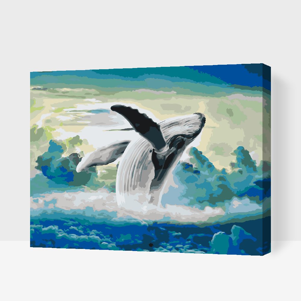 Paint by number - Hval i himlen