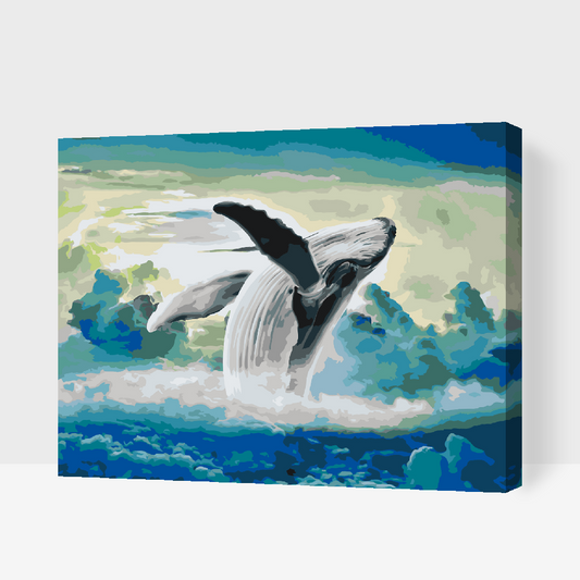 Paint by number - Hval i himlen