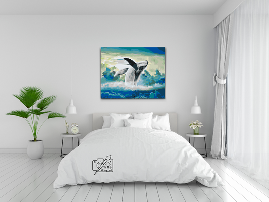 Paint by number - Hval i himlen