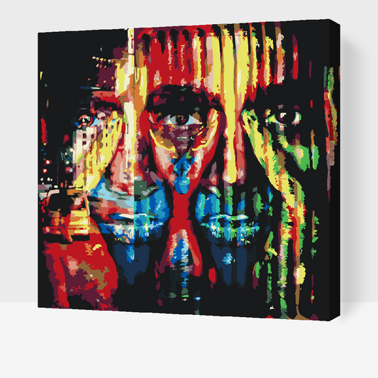 Paint by number - To Ansigter