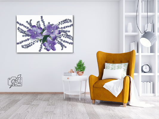 Diamond Paint - Dekorative blomster