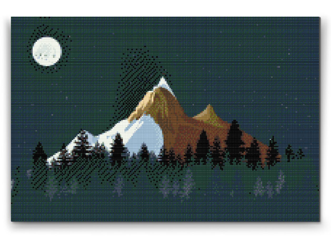 Diamond Paint - Bjerge om natten