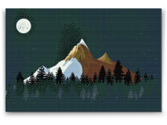 Diamond Paint - Bjerge om natten