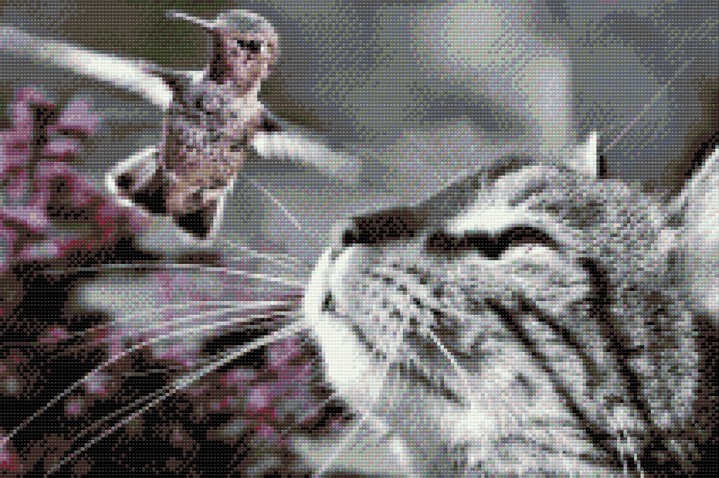 Diamond Paint - Kat og Fugl