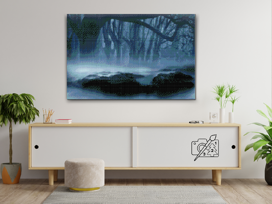 Diamond Paint - Tåge i skoven