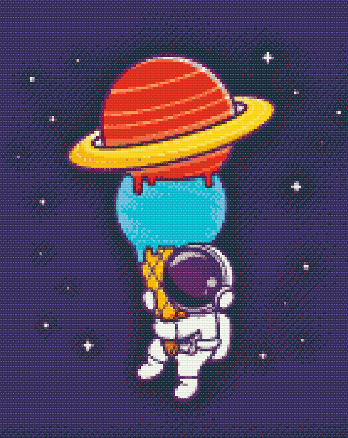 Diamond Paint - Astronaut med Planetkegle