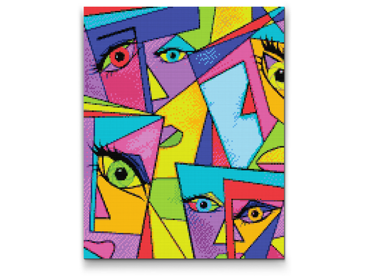 Diamond Paint - Abstrakte Flader 2