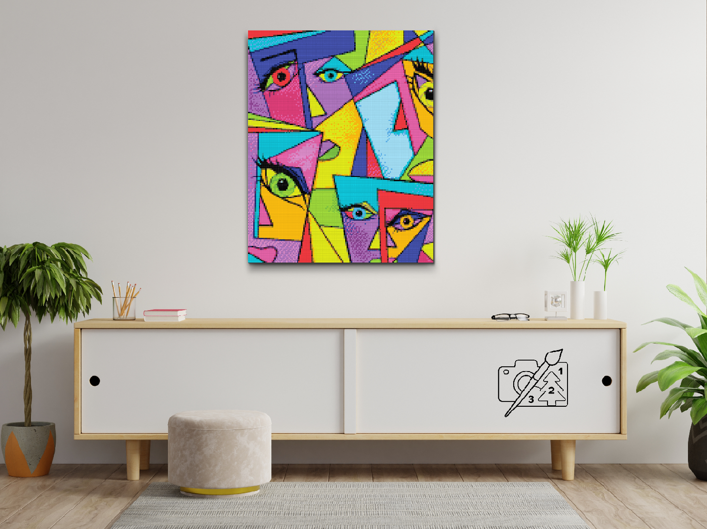 Diamond Paint - Abstrakte Flader 2