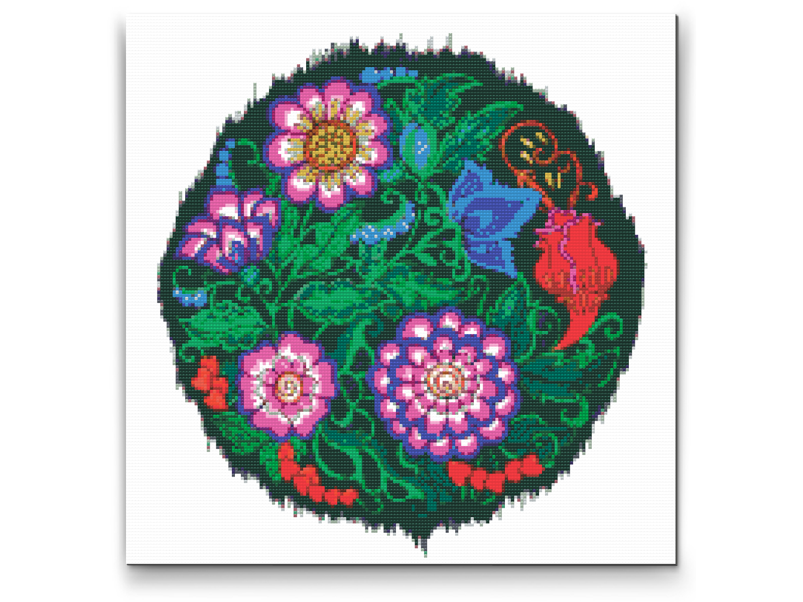 Diamond Paint - Mandala med blomster