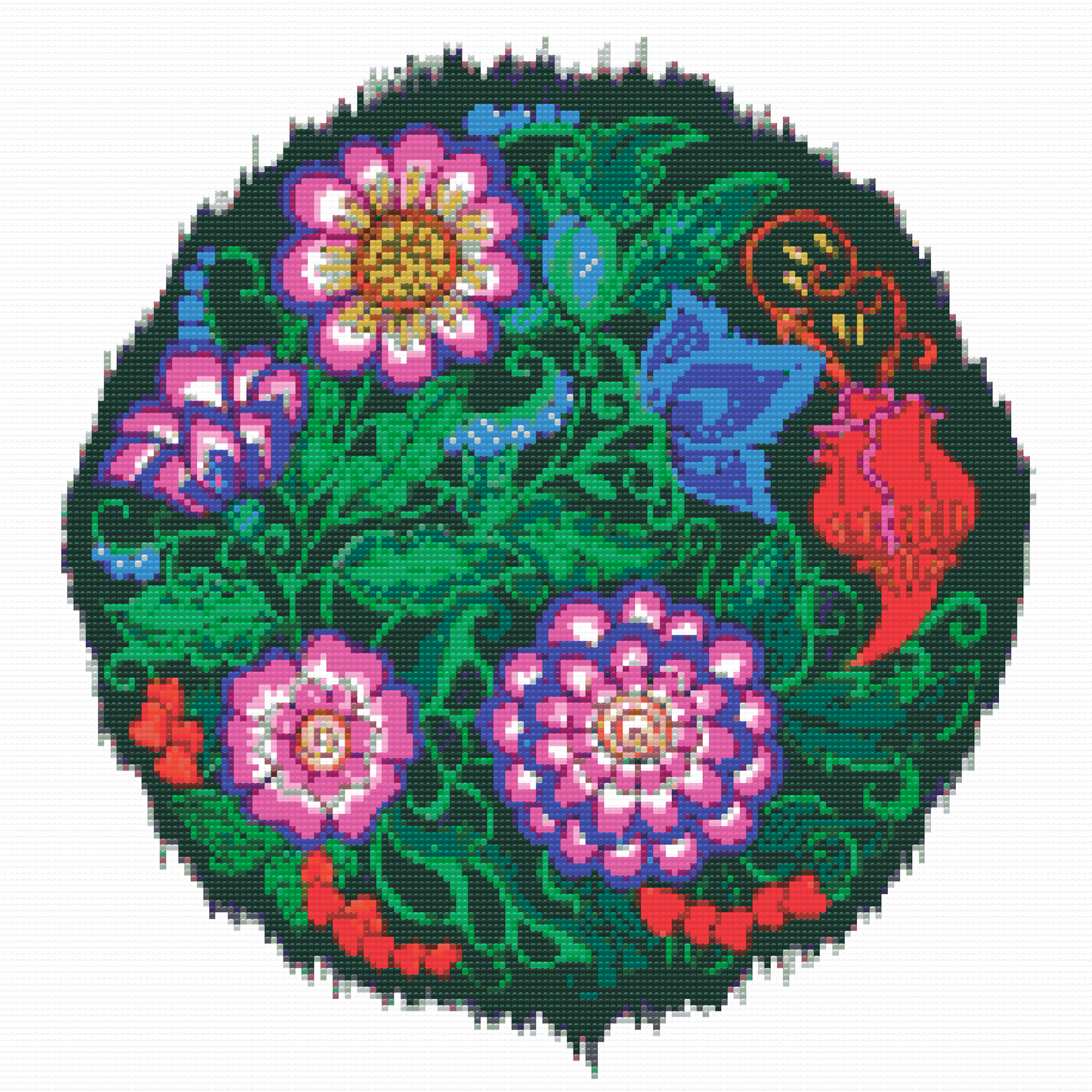 Diamond Paint - Mandala med blomster