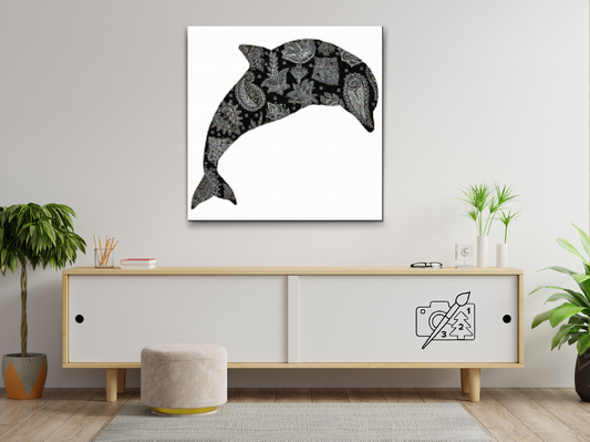 Diamond Paint - Delfinmandalaen