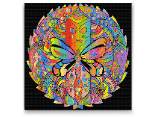 Diamond Paint - Mandala med sommerfugl