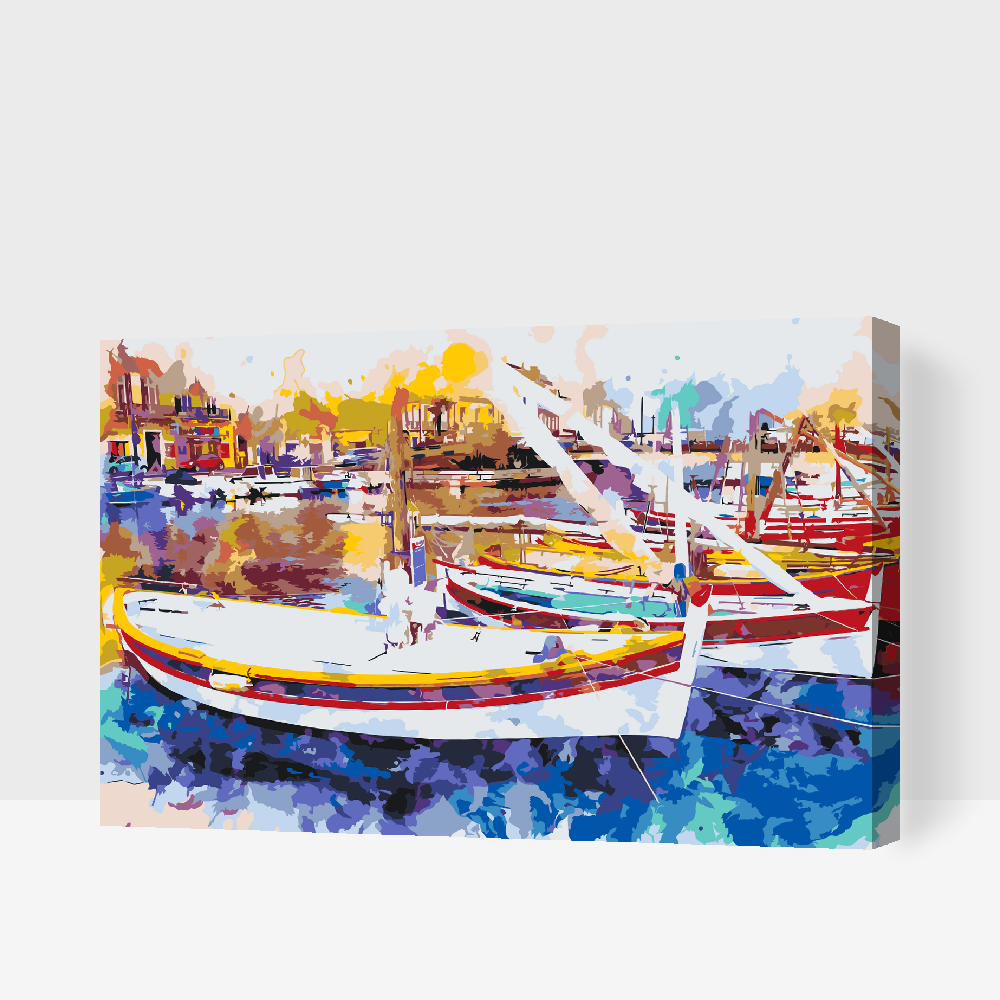 Paint by number - Farverig kaj