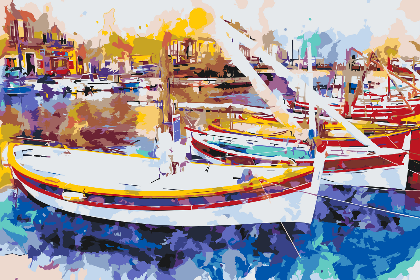 Paint by number - Farverig kaj