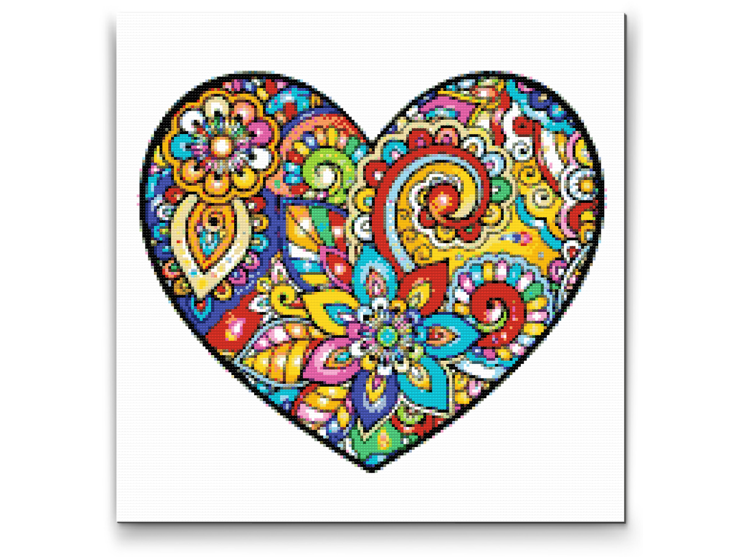 Diamond Paint - Mandala i hjertet