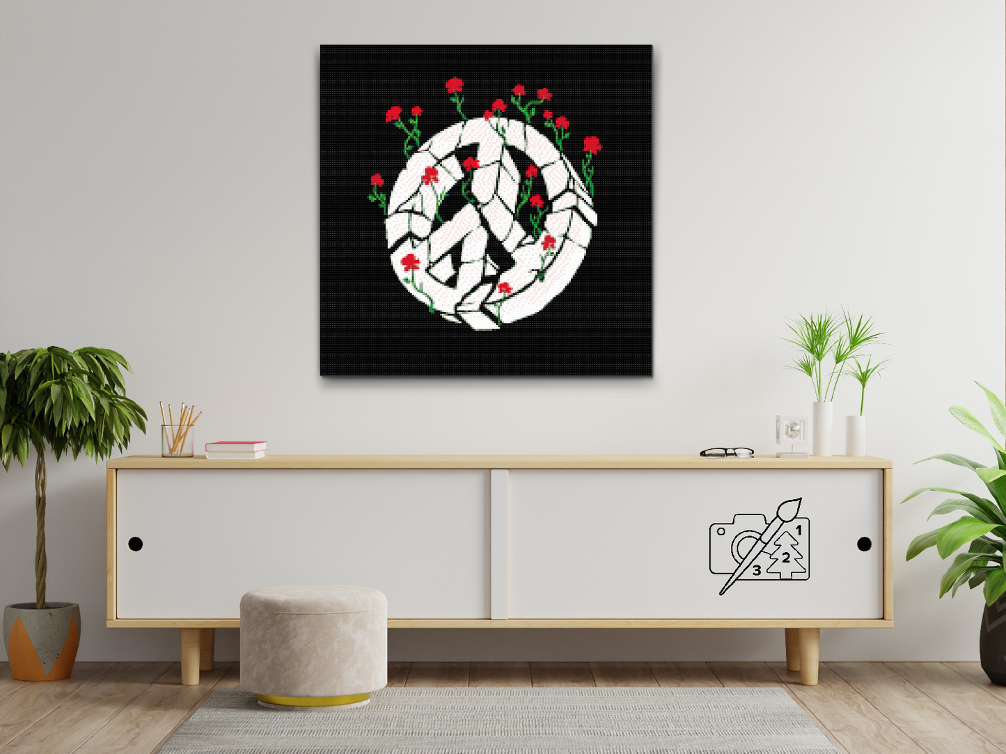 Diamond Paint - Fredens symbol