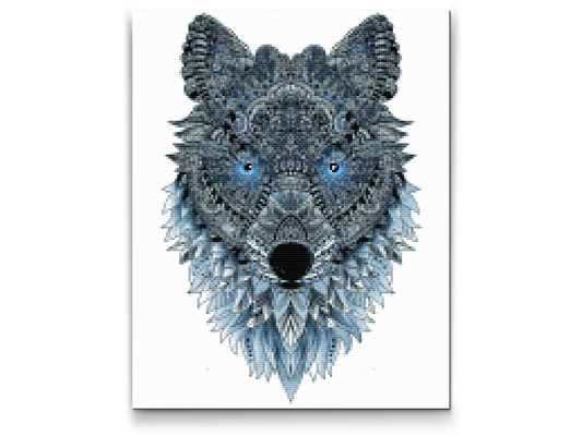 Diamond Paint - Wolf Mandala