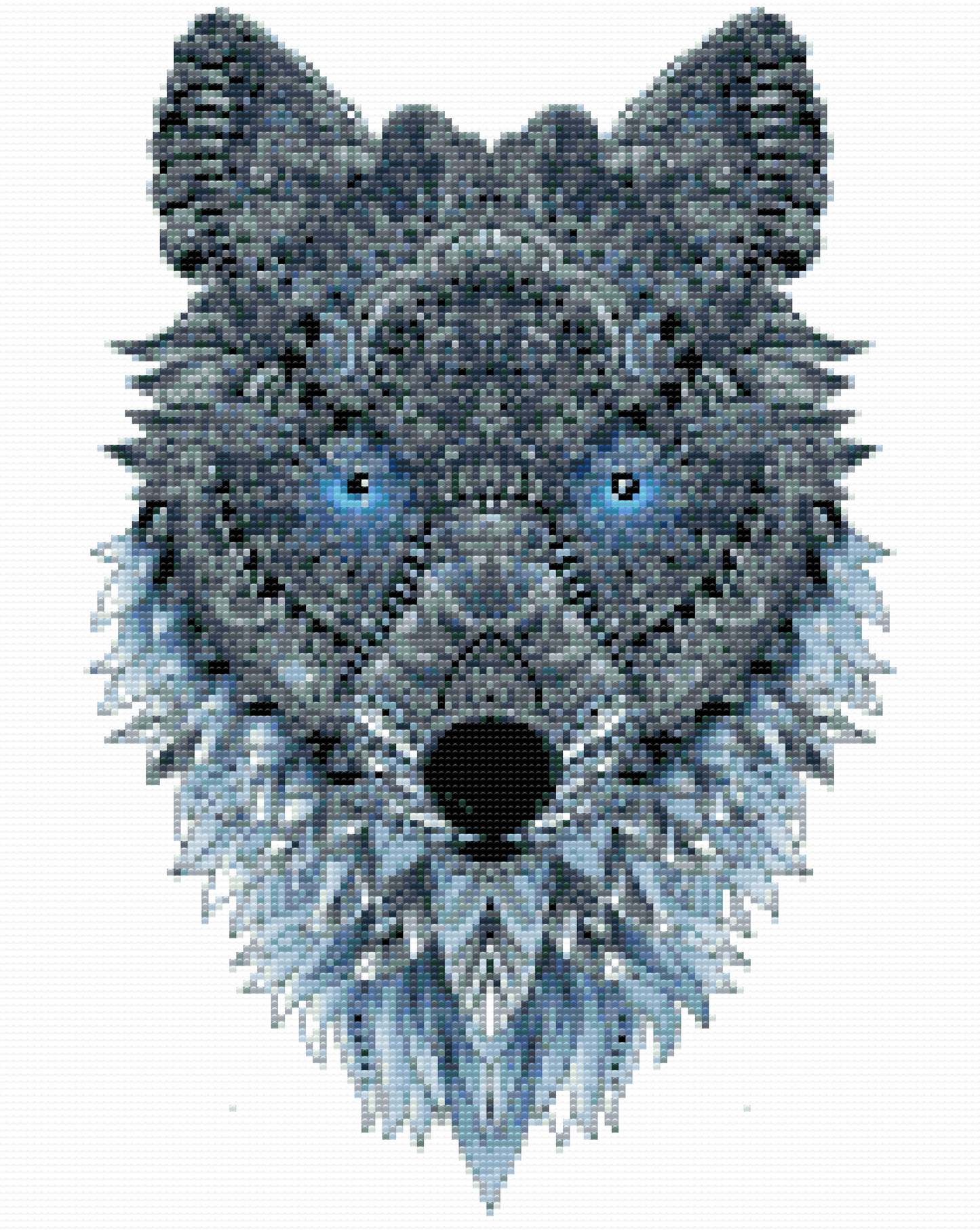 Diamond Paint - Wolf Mandala