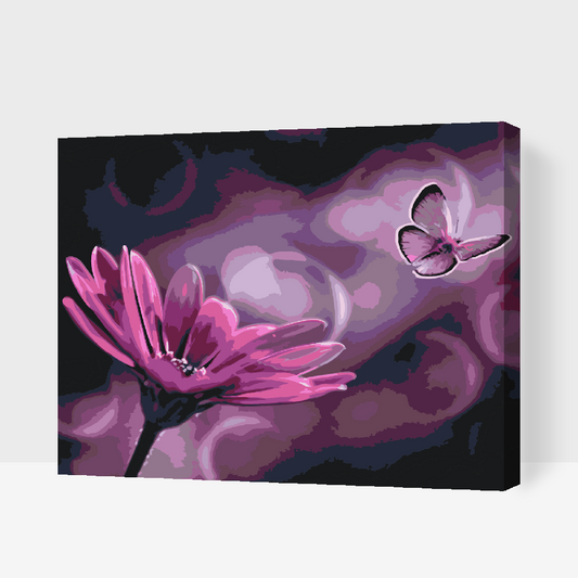Paint by number - Butterfly og Gerbera