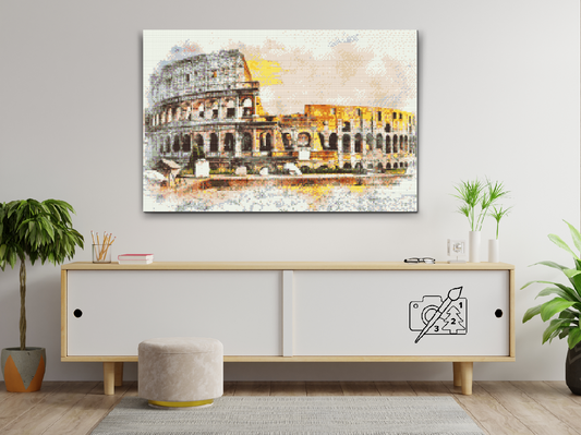 Diamond Paint - Colosseum-illustration