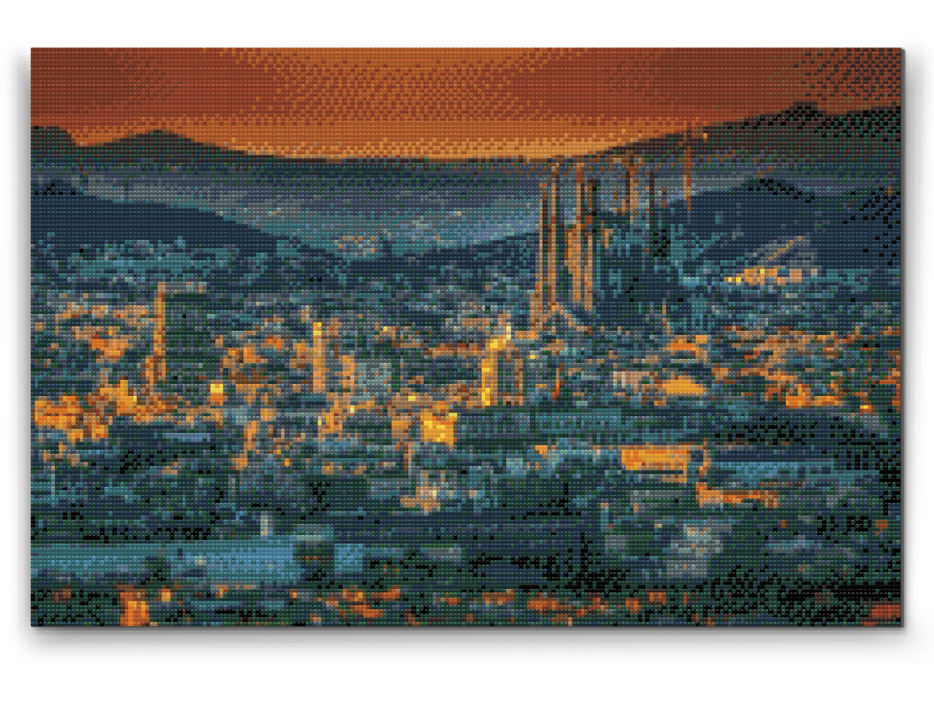 Diamond Paint - Udsigt over Barcelona