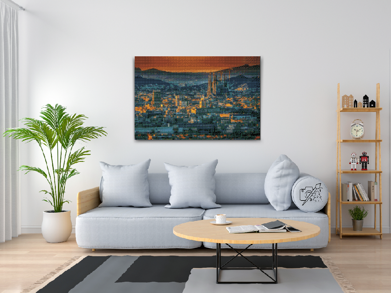 Diamond Paint - Udsigt over Barcelona