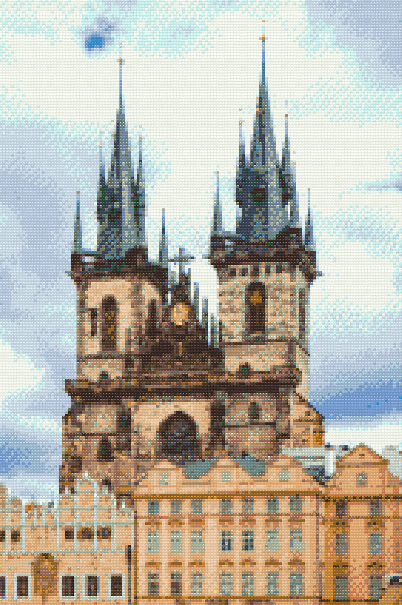 Diamond Paint - Vor Frue Kirke før Týn