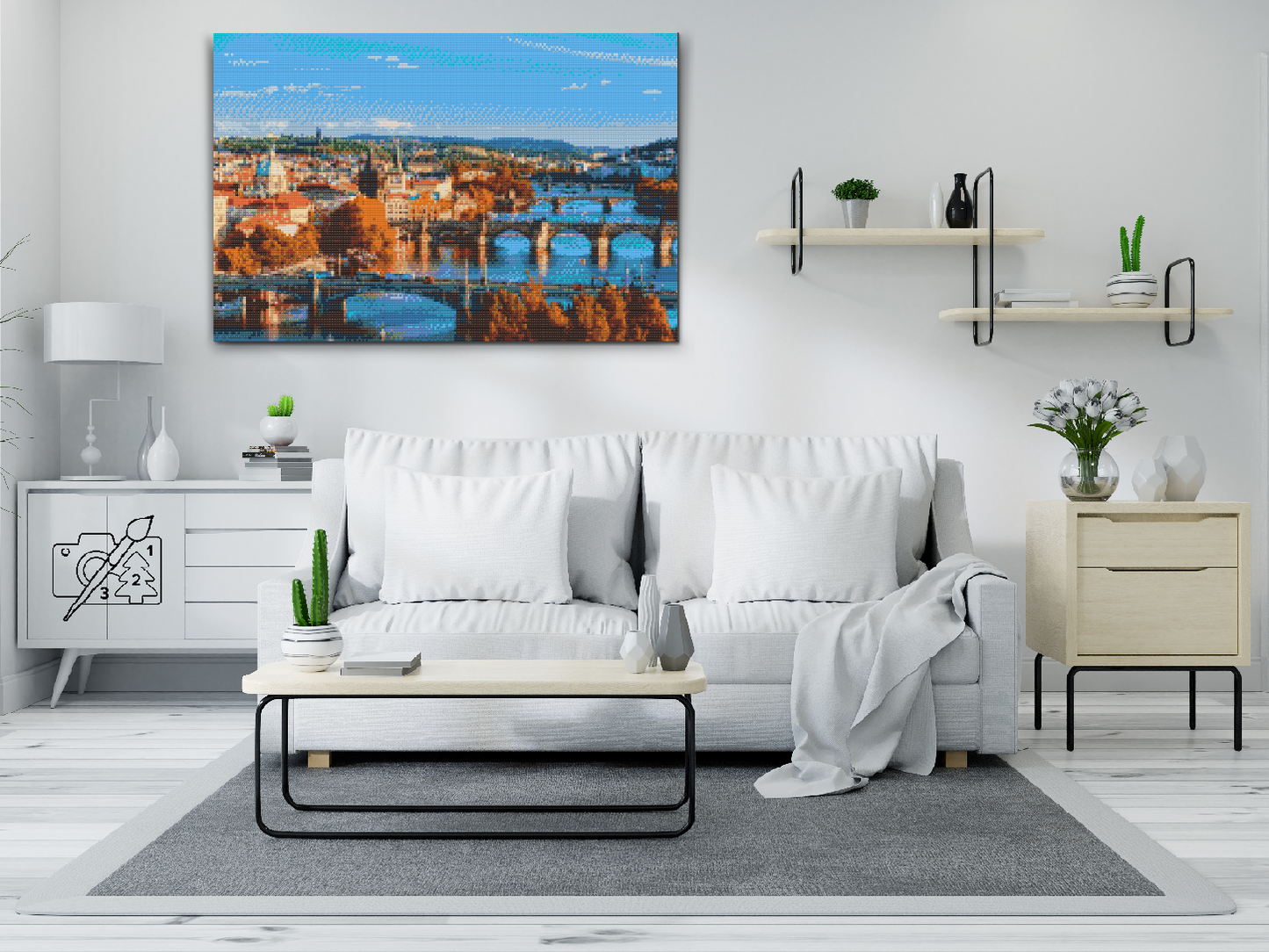 Diamond Paint - Udsigt over Prag