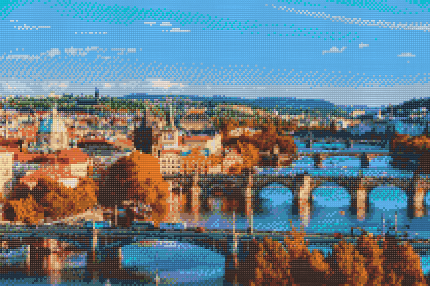 Diamond Paint - Udsigt over Prag