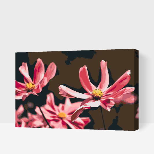 Paint by number - Pink Flowers