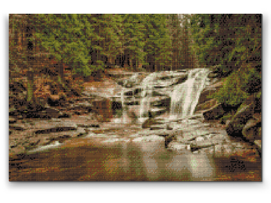 Diamond Paint - Kæmpebjergene - Mumlava-vandfaldet